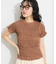 シャーリングTシャツ