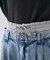 レイヤードデニムパンツ