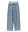 レイヤードデニムパンツ