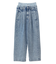 レイヤードデニムパンツ