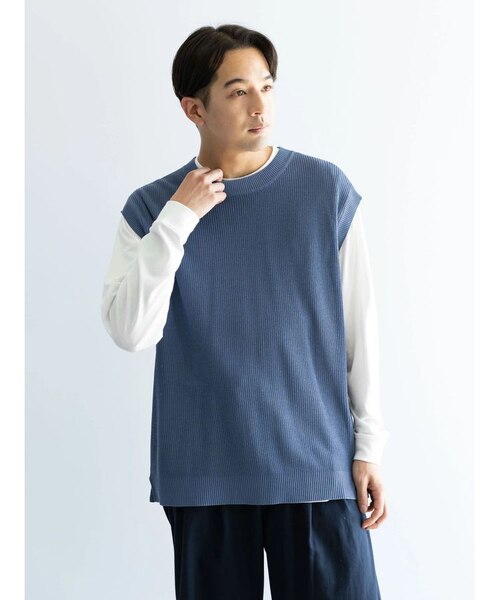 ニットベスト+ロングスリーブ TEE セット｜クラフトスタンダード