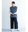 ニットベスト+ロングスリーブ TEE セット
