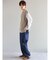 ニットベスト+ロングスリーブ TEE セット