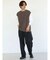ニットベスト+ロングスリーブ TEE セット