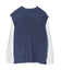 ニットベスト+ロングスリーブ TEE セット
