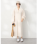 ワッフルフロントファスナーワンピース