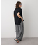 レーヨン総柄ワイドパンツ