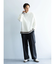 カラーシームリブニットロングスリーブTEE