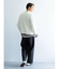 カラーシームリブニットロングスリーブTEE