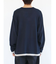 カラーシームリブニットロングスリーブTEE
