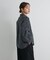袖シャーリングバンドカラーシャツ