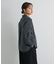 袖シャーリングバンドカラーシャツ
