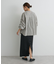 袖シャーリングバンドカラーシャツ