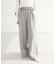 【ユニセックス】ダブルフェイスカットオフワイドパンツ