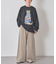 【ユニセックス】ダブルフェイスカットオフワイドパンツ