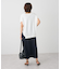 バックギャザーVネックニットベスト