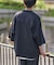 接触冷感/イージーケア ボンディング楊柳オープンカラーシャツ