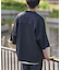 接触冷感/イージーケア ボンディング楊柳オープンカラーシャツ
