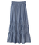 シャーリングティアードIラインスカート