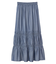 シャーリングティアードIラインスカート