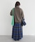 akha.ストライプメッシュトートバッグ