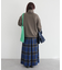 akha.ストライプメッシュトートバッグ