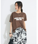 メタリックロゴプリントTEE