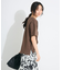 メタリックロゴプリントTEE