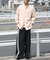 【ユニセックス】バンドカラーシャツB