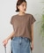 カットクレープクルーネックTシャツ