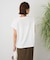 カットクレープクルーネックTシャツ