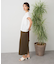 カットクレープクルーネックTシャツ