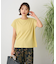 カットクレープクルーネックTシャツ