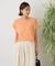 カットクレープクルーネックTシャツ