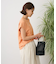 カットクレープクルーネックTシャツ