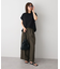 カットクレープクルーネックTシャツ