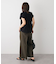 カットクレープクルーネックTシャツ