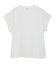 カットクレープクルーネックTシャツ