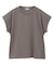 カットクレープクルーネックTシャツ