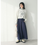 【WEB限定】裏毛カットオフフレアスカート