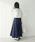 【WEB限定】裏毛カットオフフレアスカート