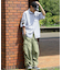 ヒッコリーストライプワッペンシャツ