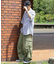 ヒッコリーストライプワッペンシャツ