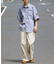ヒッコリーストライプワッペンシャツ
