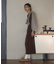 ベロアハーフスリーブワンピース