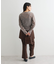 シアーベロアサイドギャザープルオーバー