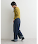 カーブデニムパンツ