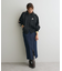 ラップ風デニムスカート