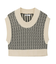 ジャガードショートニットベスト