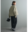 フェイクレザー衿ブルゾン